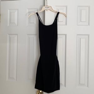 By The Way short black dress with straps on back, size Medium